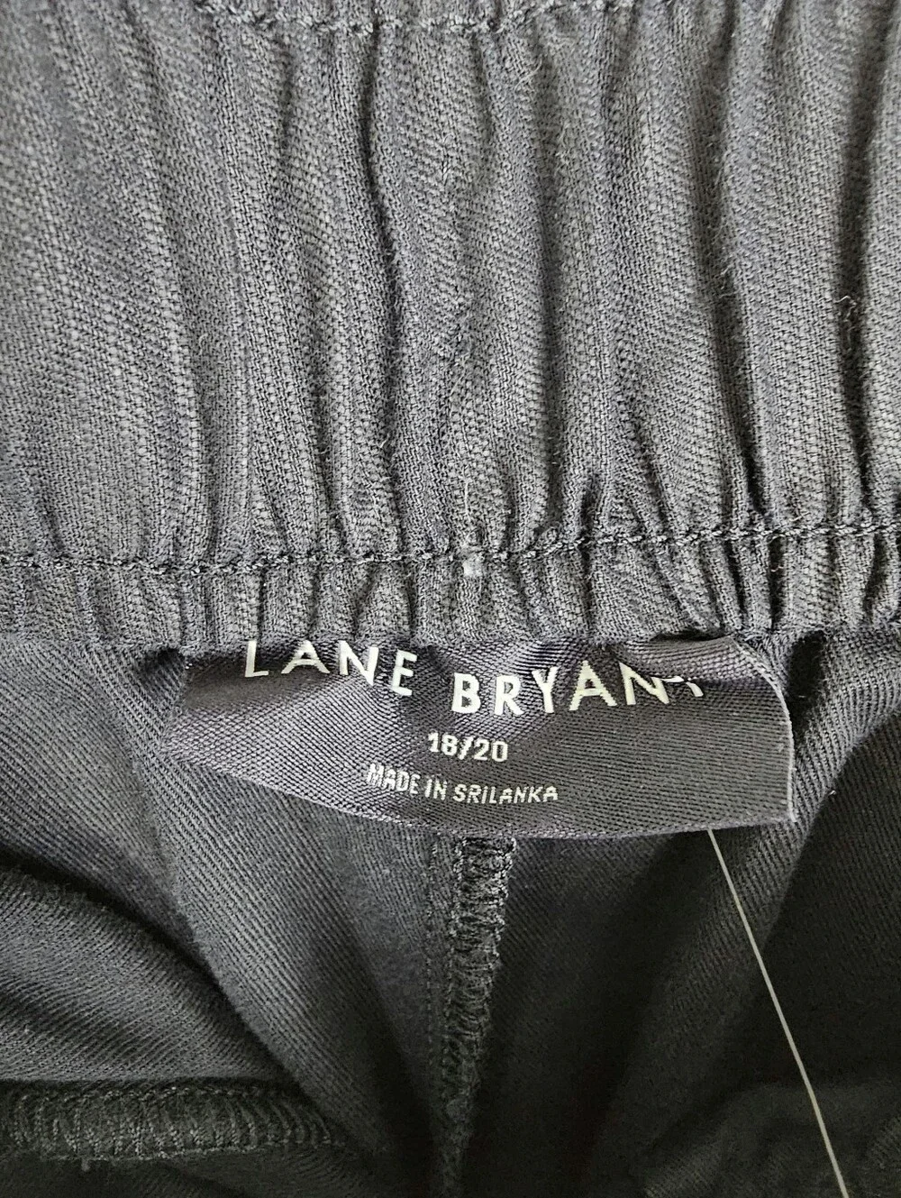 Lane Bryant Black Soft Slub Capri Pants NWT Plus Size 18/20